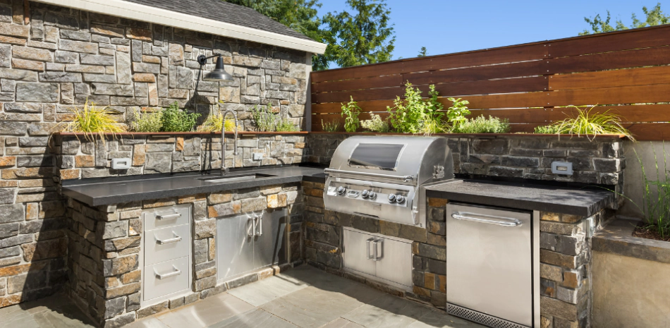 outdoor kitchens